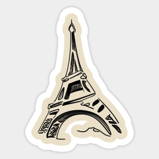 eiffel tower paris Sticker